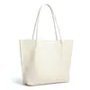 Bolso tote tejido de cuero genuino transfronterizo de gran capacidad para mujer, bolso de hombro para el día a día, modelo nuevo 2026 simple y elegante