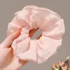 Goma para el pelo dulce floral estilo bosque para mujer, coleta suave y de alta gama estilo coreano, cuerda grande para el pelo, accesorio para el pelo de Ins, accesorio para la cabeza
