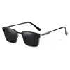 Gafas de Sol Polarizadas Nuevas para Hombre Transfronterizas, Gafas Metálicas de Alta Gama, Gafas de Sol de Moda y Sencillas para Conducir