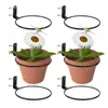 4.5. 6.8 polegadas Gancho de Parede Pendurado Anel Cesta de Flores Gancho de Parede Suporte de Vaso de Plantação Metal Exterior Interior