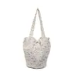 Bolsa de Lona Fresca y Elegante 2025 Nuevo Modelo Versátil de Gran Capacidad Estilo Hada Bolso de Hombro con un Ambiente Elegante