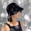 Sombrero de Pescador Tejido Hueco con Protección Solar para Mujer, Nuevo Estilo de Verano, Sombrero de Sol Ligero y Transpirable, Sombrero de Paja tipo Cubo