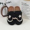2025 Nuevo Dibujo Animado Gato de Cristal Ropa Exterior Slip-On Dulces y Frescas Zapatos Planos Zapatillas de Media Punta Calzado Birkenstock para Mujer Zapatos para Mujer