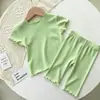 E-commerce Transfronteiriço Mais Vendido Roupas Infantis Bebê Verão Estilo Coreano Novo Conjunto de Manga Curta e Calça Longa Meninos e Meninas Roupas Infantis Roupa de Casa