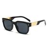 Gafas de Comercio Exterior Nuevo Modelo de Moda Europeo y Americano Pasarela Cuadradas Gafas de Sol de Marco Grande Gafas de Sol de Alta Gama para Hombre