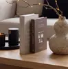 Bestseller transfronterizo: decoración de hogar minimalista adorno de libro falso, color sólido neutro rústico modelo de exhibición de libro imitación revista