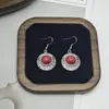 Aretes de Turquesa Europeos y Americanos Nuevos Aretes de Borla Bohemios Aleación Geométrica Retro Elegante Exagerada Joyería para la Oreja