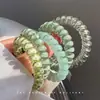 Cuerda para el pelo de color de chica dulce de moda, cuerda para el pelo de línea telefónica, banda de goma de alta elasticidad y duradera, accesorios para el pelo de mujer