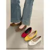 Primer Encuentro Jifa Bailarinas Francesas con Lazo Mujer Nuevas Otoño 2026 Retro Suaves de Corte Bajo Punta Redonda Zapatos de Salón