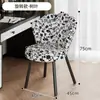 Silla de Comedor para Uso Doméstico, Silla de Mesa de Comedor Vintage, Silla de Tocador Estilo Francés, Taburete de Tocador de Madera Maciza Estilo Mediados de Siglo, Silla de Estudio Giratoria con Respaldo