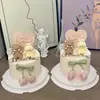 Decoración para Pastel Día de San Valentín Chino 2025 Inserto Corazón Oso Conejo Pareja Confesión Feliz Fiesta Decoración Acrílica