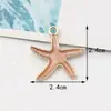Estrela do Mar Peixe Cauda de Peixe Transfronteiriço Acessórios para Joias DIY Série Oceano Joias DIY Feitas à Mão Joias DIY com Gotejamento de Óleo de Alta Qualidade