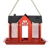 Casa Colgante Metálica Nueva y Creativa Transfronteriza Comedero para Pájaros Ardilla Colibrí de Patio Exterior Decoración Colgante