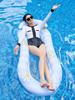 Equipamento de Natação Transfronteiriço em Estoque Ins Celebridade Cibernética Espreguiçadeira Listrada Água com Rede Cama Flutuante Anel de Natação Flutuante Inflável