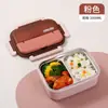 Caja de almuerzo aislante 304 para trabajador de oficina estudiante fiesta caja de almuerzo portátil compartimento caja de almuerzo a prueba de fugas plato de comida rápida regalo transfronterizo