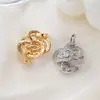 Hebilla para Collar de Perlas Color Oro 18K que Conserva el Color con Guirnalda de Circonita Hebilla Universal Accesorios de Joyería DIY de Alta Gama