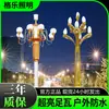 Lámpara Zhonghua Lámpara Magnolia Luz de Calle LED Luz de Poste Alto Plaza Exterior Camino Municipal Carretera 6.8m Luz de Paisaje
