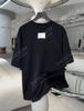 26 Camisa de Manga Corta Recta Holgada Estampada con Espuma de Algodón Pima Hilado Suave de Seda Amoníaco Líquido Estilo Nuevo de Principios de Primavera