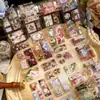 Pegatinas Creativas Yuezhen - Cinta de Diario de Notas Breves Rosa Silvestre, Cinta Troquelada, Cinta para Diario DIY, Cinta de Pegatinas Transfronteriza