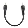 En stock al por mayor cable de alimentación RCA macho a macho 22AWG * 2c longitud 19cm cable de alimentación de PVC cable de parche de video