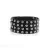 Europa y Estados Unidos transfronterizo nueva moda trenzado cuero pulsera fresca al por mayor estilo punk rock pulsera de cuero