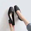 No cansan los pies piel suave tacón grueso zapatos de tacón único zapatos de mujer tacón medio zapatos de trabajo otoño para ir al trabajo zapatos de oficina temperamento zapatos profesionales para mujer