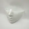 Máscara de cosplay de Halloween de meia-face com contornos faciais perfeitos, tecnologia mecânica cyberpunk biônica