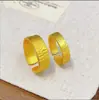 Pulsera de Oro de Arena Vietnamita con Patrón de Árbol Grabado a Mano Anillo Liso para Mujer Anillo Abierto Ajustable Sólido Herencia Anillo al por Mayor