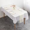 Fabricante Atacado Estilo Nórdico Hotel Casamento Decoração Toalha de Mesa Poliéster Cor Sólida Sedas e Cetins Mesa de Centro Jogo Americano Cetim Caminho de Mesa