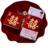 Envelope de Dinheiro para Presente com Pacote de Dez Mil Yuan para Dinheiro de Casamento, Envelope Vermelho com Caractere "Felicidade Dupla" para Noivado e Laço para Dinheiro de Casamento