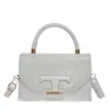 Bolso de Mano Cuadrado Pequeño de Moda y Sencillo para Mujer 2025 Otoño Nuevo Bolso de Hombro de Nicho Elegante Bolso Cruzado para Viajes