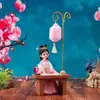 Estilo Antigo Exquisite Boneca Menina Hanfu Figura Decorativa Criativa para Atrações Turísticas e Feiras Noturnas