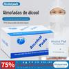 Algodão com álcool descartável 75 graus 6*6 tamanho grande folha de algodão desinfetante limpeza de joias lentes tela folha de algodão desinfetante