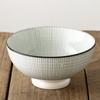 Copa de 6 pulgadas cuenco moderno nórdico simple rejilla color bajo esmalte vajilla de cerámica comida creativa avena sopa tazón para ramen