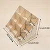 Soporte de Exhibición con Pegatinas de Madera, Exhibidor de Tarjetas Portátil, Almacenamiento Multifuncional de Madera para Joyería (Pendientes y Clavos), Diseño Creativo