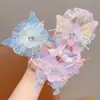 Goma para el pelo de niña estilo princesa, diadema de perlas con mariposas estilo hada, cuerda para el pelo de niños, alta elasticidad, no daña el pelo, accesorio elástico para el pelo