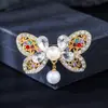 Broche Vintage al por Mayor con Diamantes, Broche Versátil de Mariposa de Aleación para Mujer, Pin Joyería Accesorio para Ropa Anti-Exposición