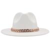 Nueva Cadena Acrílica Transfronteriza de Venta Caliente Sombrero de Escenario Multicolor para Hombre y Mujer Sombrero de Fieltro de Lana Sombrero de Jazz Sombrero