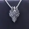 Colar Cruz Masculino Tendência Personalizado Aço Titânio Rua Espiga de Trigo Cruz Simples Longo Corrente de Pérola para Suéter