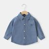 Kaka Panda Ropa de Bebé Camisa de Mezclilla de Manga Larga para Niños Atuendo de Otoño Ropa para Niños y Niñas Bebés Ropa Infantil
