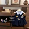 Vestido de Verano para Niña 2026 Nuevo Estilo Academia Infantil Vestido de Princesa Bebé Niña Verano Conejo Policía Falda