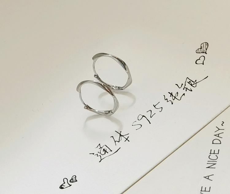 EH601961素银扭线形耳扣