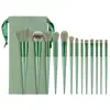 13 Sijiqing conjunto de pincéis de maquiagem pincel para blush cerdas de fibra macia pincel para sombra para iniciantes conjunto completo de ferramentas em estoque