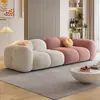 Sofá de tela tipo crema, de líneas rectas, de dos plazas, de tres plazas, apto para apartamentos pequeños, propiedades de alquiler y salas de estar, sofá modular