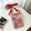 Bolso cruzado nuevo y elegante para teléfono para mujer, perfecto para actividades al aire libre, bolso de hombro versátil, diseño de malla, duradero y bolsa de almacenamiento portátil