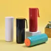 Copo Rígido de Aço Inoxidável 304, Copo de Água Portátil com Corda, Copo Térmico Portátil para Escritório, Pode Ser Impresso e Personalizado