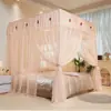 Mosquiteras de pie Palace 2025, estilo princesa, de tres puertas, para cama, estilo antiguo, de alta calidad, con cifrado de gasa antimosquitos.