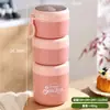 Acero Inoxidable 304 Taza Grande para Desayuno Taza para Avena Aislante con Tapa y Cuchara Taza para Leche Portátil Gachas para Estudiantes y Trabajadores de Oficina