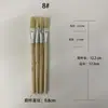 MICO fábrica venta al por mayor pincel para óleo de mango corto pincel de templo de cerda de cerdo pincel de fila pincel para pegamento blanco industrial cepillo para zapatos limpieza eliminación de polvo