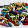 Cuentas de Colores Sólidos para Pintura al Óleo 4x12mm, Cuentas de Lanzadera, Cuentas Sueltas para Manualidades DIY, Accesorios para Pulseras y Collares, Material